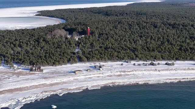 Estonia Baltic Hiiumaa Island L&auml;&auml;nemeri Ristna Laugas Paradiisi and Ristna Rand Beach Kalana Village K&otilde;pu and Hiiu Madala Nature Reserve Ligthouse