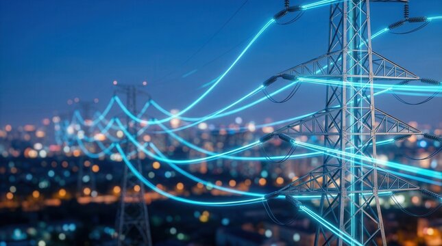 Real-time power distribution and load balancing through an AI-powered system optimizing smart grid management and energy consumption data for reliable energy networks.