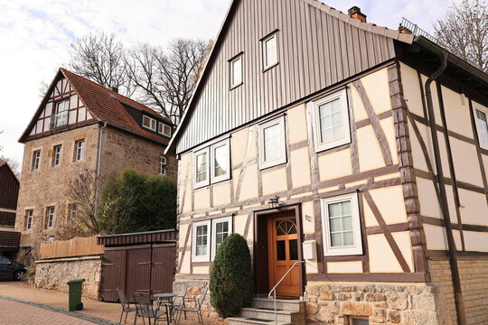 Blick in die Historische Altstadt der Hansestadt Korbach in Hessen	