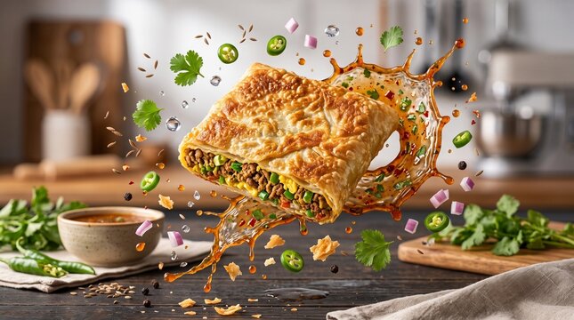 Saudi Mutabbaq Pastry