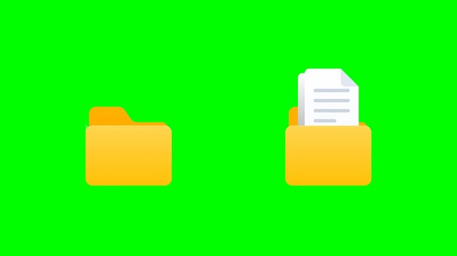 File Transfer Animation Displays Digital Asset Movement