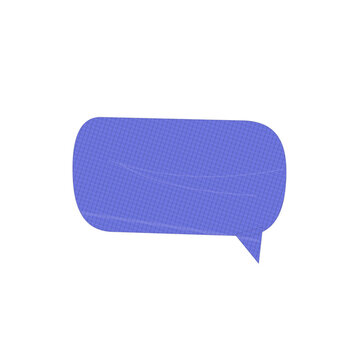 Minimalist speech bubble icon with thought cloud tail isolated on transparent background