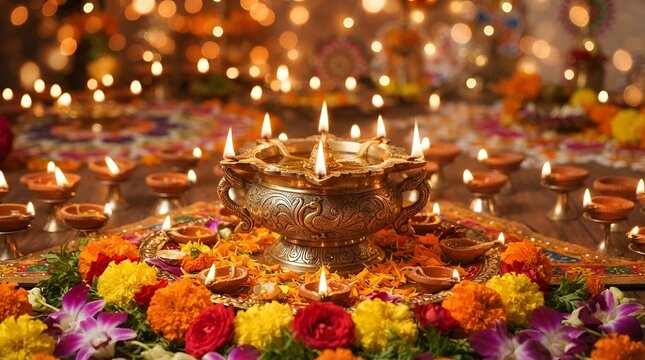 celebration of the festival Navaratri, nine nights, Diwali