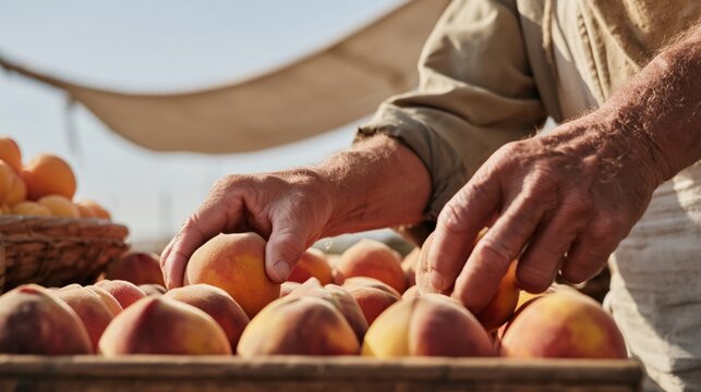 A close up of the weathered hands of a middle aged man showing rough skin deep lines and honest working texture in soft natural light against a calm neutral background