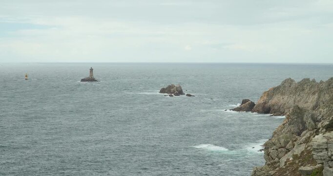 The Pointe du Raz, a spectacular headland in the west of France, Brittany