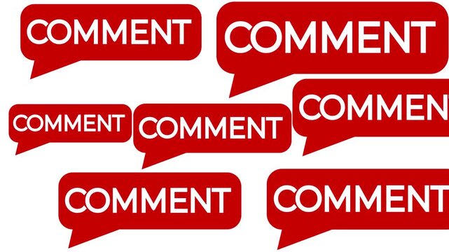 Minimalist Message Box Speech Bubble Green Screen Overlay Flat Vector UI Animation