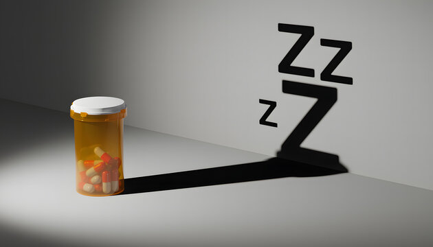 The use of sleep supplements and insomnia pills as a pharmaceutical medical approach to overcome sleep disorders, induce drowsiness, and support bodily recovery therapy through effective medication.