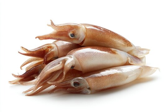Fresh squid seafood delicacy raw