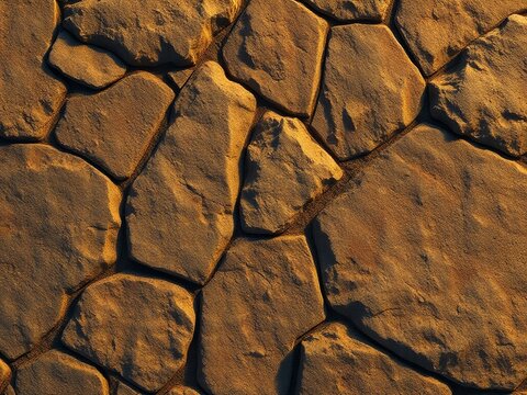 Rustic Stone Texture PBR Material Seamless Tileable｜素朴な石のテクスチャPBRマテリアル シームレスタイル
