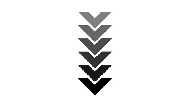 Arrow icon concept animation. Arrow Loop Animation direction concept. arrow loading icon concept animation.