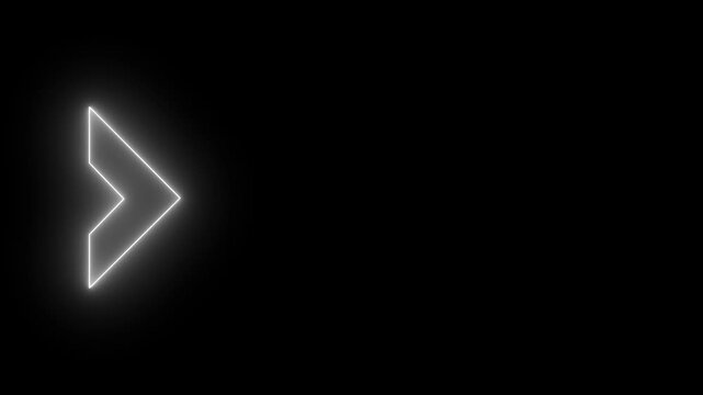 Glowing Chevron Arrow