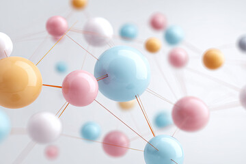Obraz premium Social network and communication. Abstract concept. Isolated white background