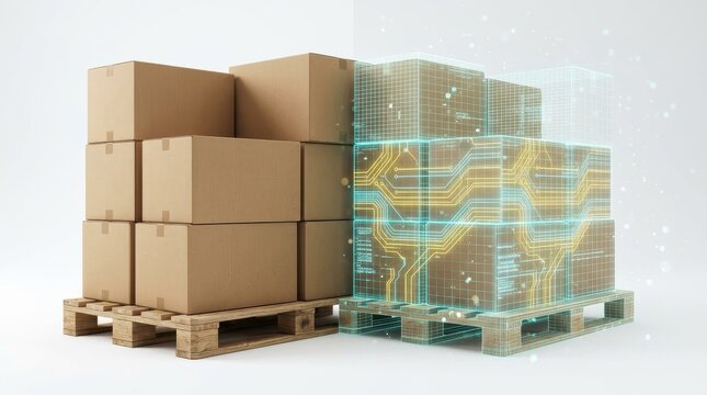 Digital Inventory Management: Physical Pallets with Virtual Supply Chain Data