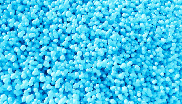 Blue sphere cluster abstract 3D render background