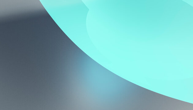Blue translucent geometric abstract background with curved shapes