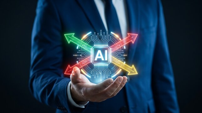 Smart AI Decision Technology with Predictive Analytics and Digital Business Transformation