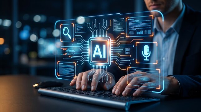 Artificial Intelligence Search Platform with Smart Voice Assistant and Business Automation