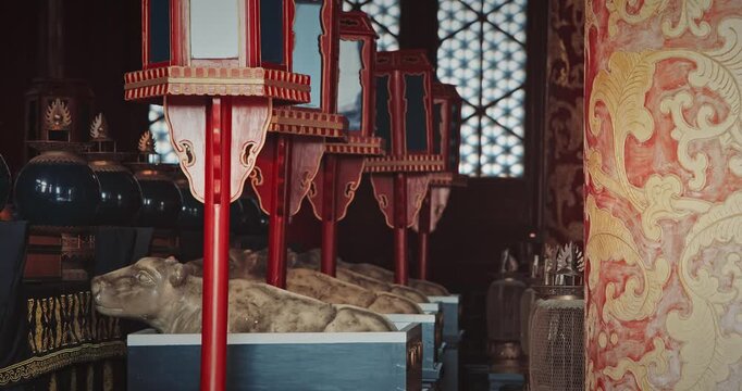 Artful Display of Traditional Cultural Artifacts in Detail. Beijing, China