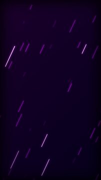 Vertical purple neon synthwave data network background seamless loop 4k futuristic cyber rain motion graphics