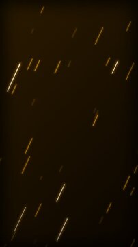 Vertical luxury gold abstract technology data background seamless loop 4k premium digital rain motion graphics