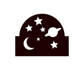 TC 018: Planetarium icon sign. Tourism, culture and heritage illustration on transparent background.   © BlazingDesigns