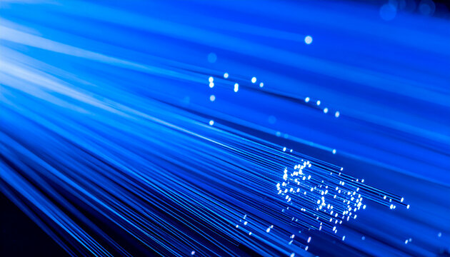 Blue Optical Fiber Light Representing Digital Connectivity and Energy Innovation
青い光ファイバー 次世代ネットワークを表現した抽象背景
