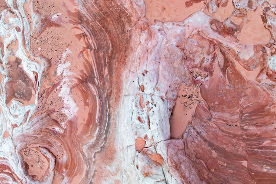 Layered sandstone texture at Candy Cliffs in Utah