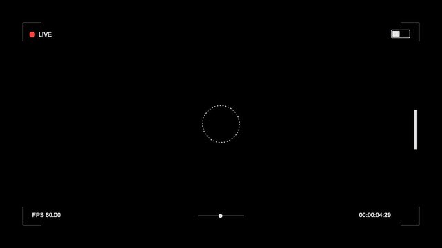 screen recorder Minimalist Broadcast Camera Viewfinder Elegant Grid HD