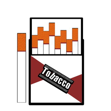 vector illustration of a cigarette/Tobacco