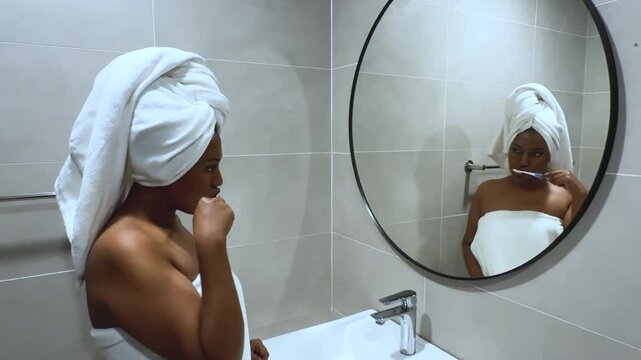 Bathroom Brushing Teeth Towel