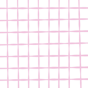 Light Pink Grid Pattern Transparent Background Minimalist Line Texture