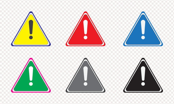 warning danger icon. triangle sign attention icon vector illustration