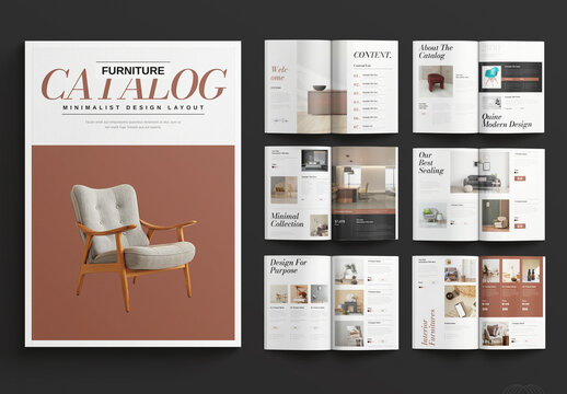 Furniture Catalog Brochure Design Layout