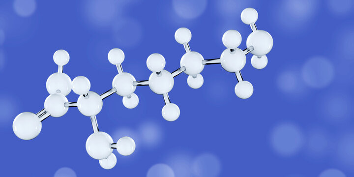 Lysine molecule. Essential amino acid for protein synthesis, growth, and immune support. 3D render