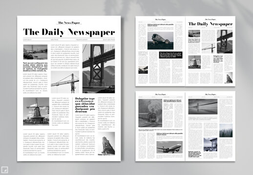Classic Newspaper for News Letter Template