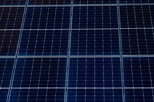 Solar panels for renewable energy generation background