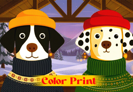 Color Print Photo Effect