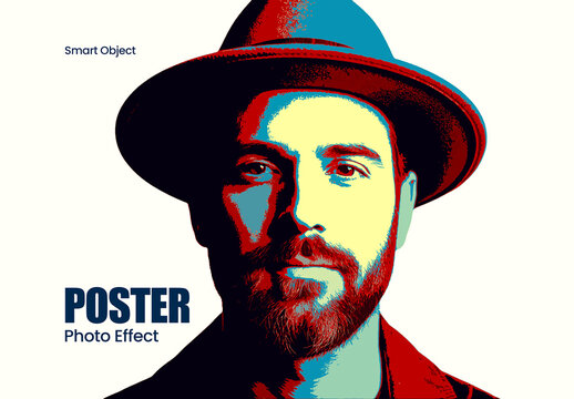 Retro Pop Art Poster Photo Effect