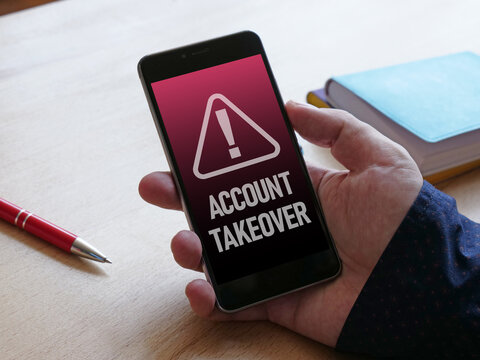 Account Takeover Fraud Prevention Concept for Online Banking Identity Theft Detection Multi Factor Authentication Cybersecurity Digital Account Protection Financial Security and Risk Management