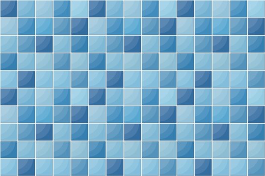 blue mosaic tiles