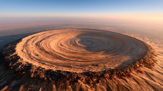 Eye of the Sahara: Dawn over the Richat Structure, Mauritania