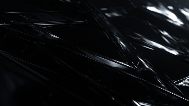 Abstract Dark Metallic Geometric Background with Sleek Reflections