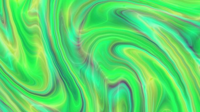 Green and Cyan Neon Fluid 15s Seamless Loop Motion Background