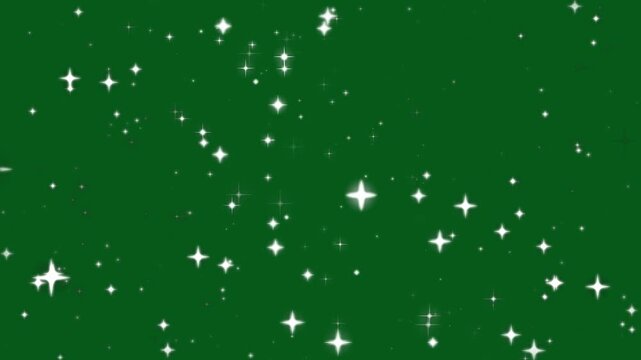 4k Glitter sparkle shine stars line trail, luxury white glitter sparkles line trail, pixie dust path, christmas stars isolated on green screen, fairy dust transition seamless loop