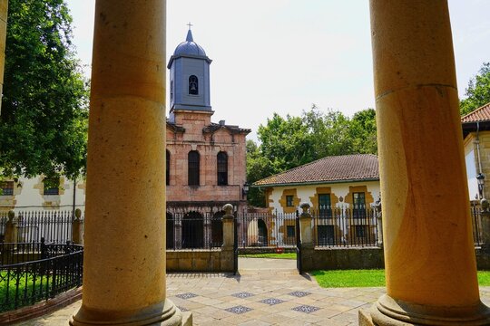 The Church and Convent of Santa Clara, adjacent to the Casa de Juntas, in Gernika, Spain