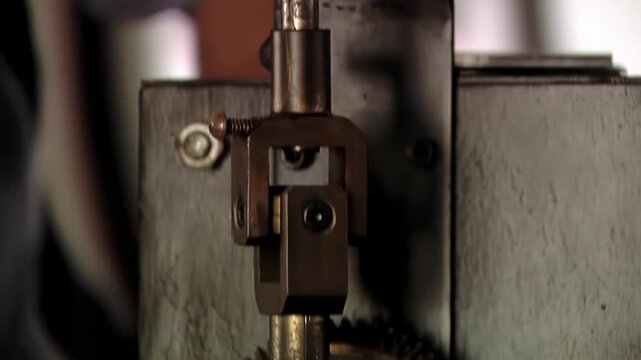 Clockwork Mechanism Inside Old Clock Tower Being Maintained by Worker - 4K
