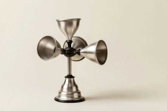 Vintage cup anemometer wind measuring meteorology instrument