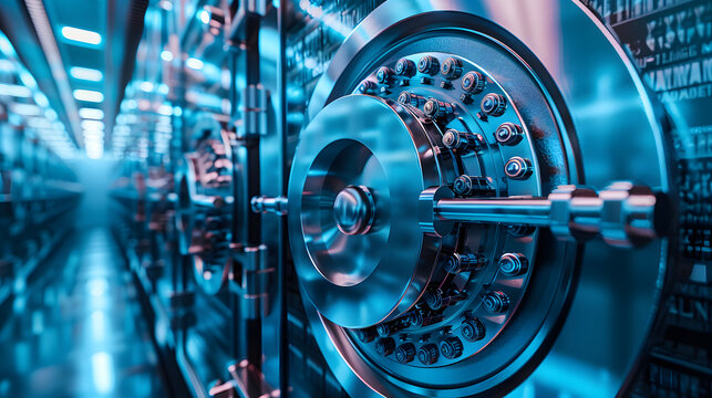 Secure data privacy compliance concept with cybersecurity protection, digital security, and risk management technology.