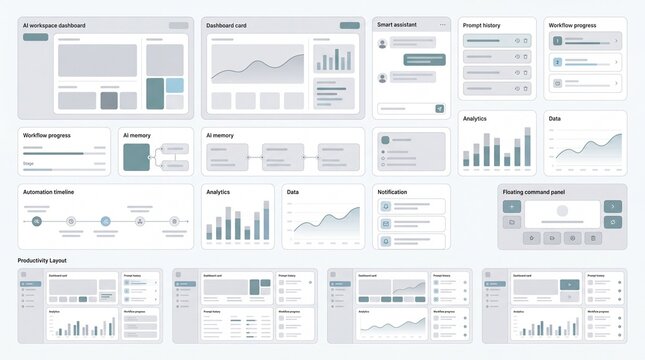 AI Workspace Dashboard UI Elements Kit