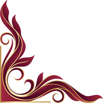 Elegant Vector Corner Ornament for Luxury Invitations, Certificates, Borders & Frames